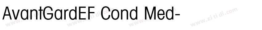 AvantGardEF Cond Med字体转换